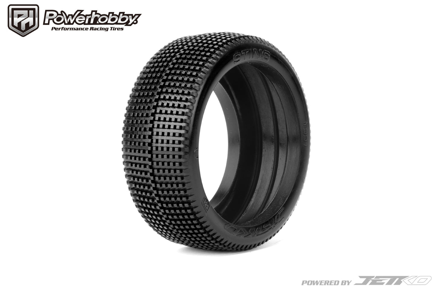 Powerhobby Sting 1/8 Buggy Tires Ultra Soft with Inserts (Blue Grey) (2) - PowerHobby