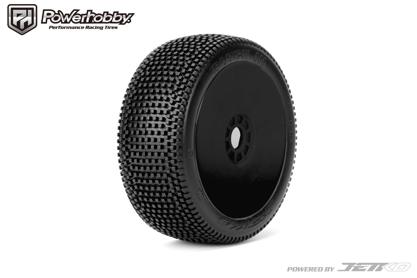 Powerhobby Block In 1/8 Buggy Mounted Tires White (2) Super Soft - PowerHobby