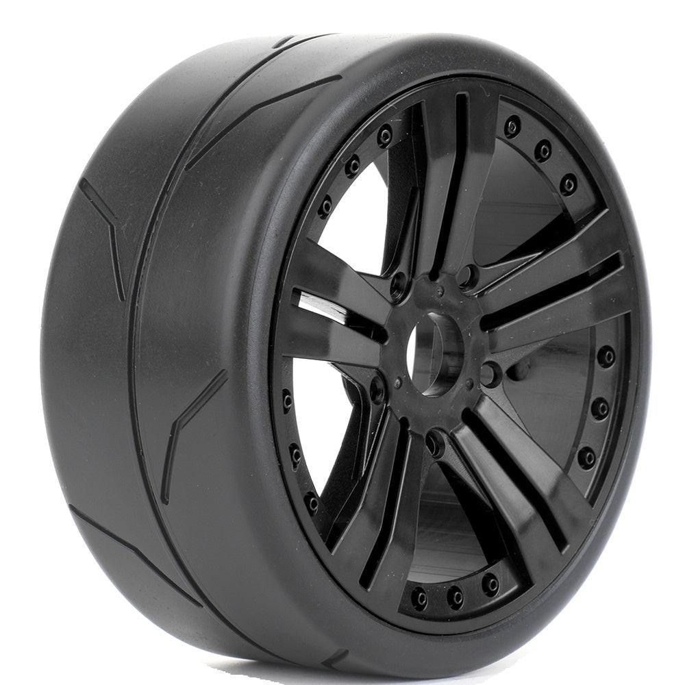 Powerhobby Gomme 1/8 GT Diablo Con Cerchio E Cinghia – Battistrada Slick – Tassello 17mm (4 Pezzi) - Foto 2