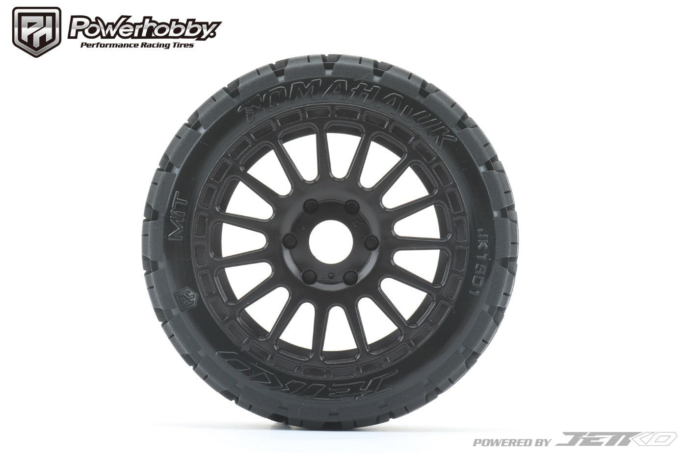 Powerhobby 1/8 Buggy Tomahawk Tires Mounted 17MM Radial Wheels (4) - PowerHobby