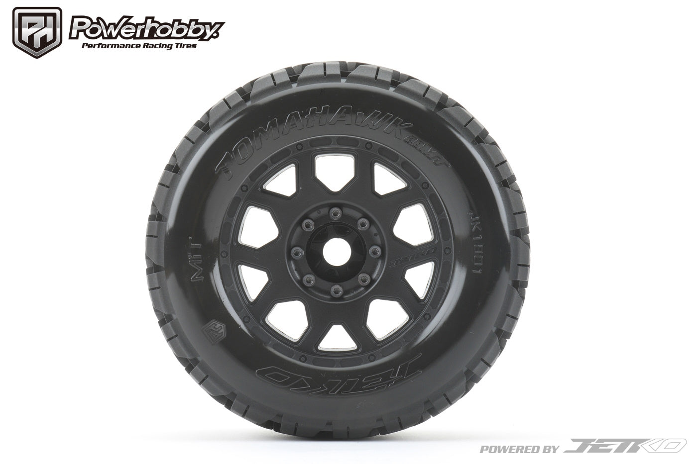 Powerhobby 1/8 MT 3.8 Tomahawk Belted Mounted Tires (2) 17MM - PowerHobby