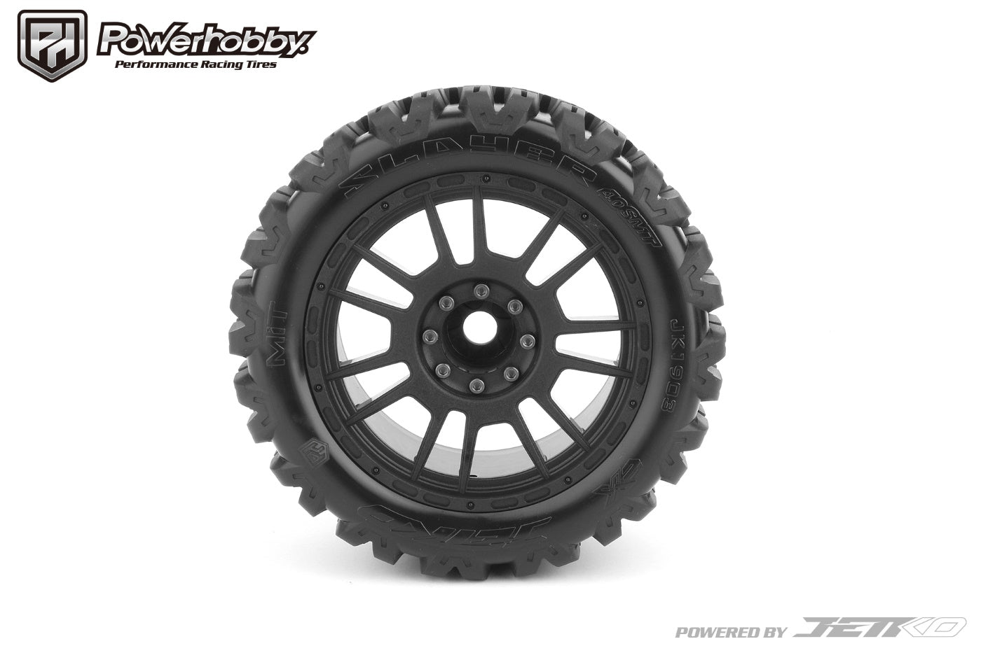 Powerhobby 1/8 MT 4.0 Slayer Belted Mounted Tires (2) 17MM - PowerHobby