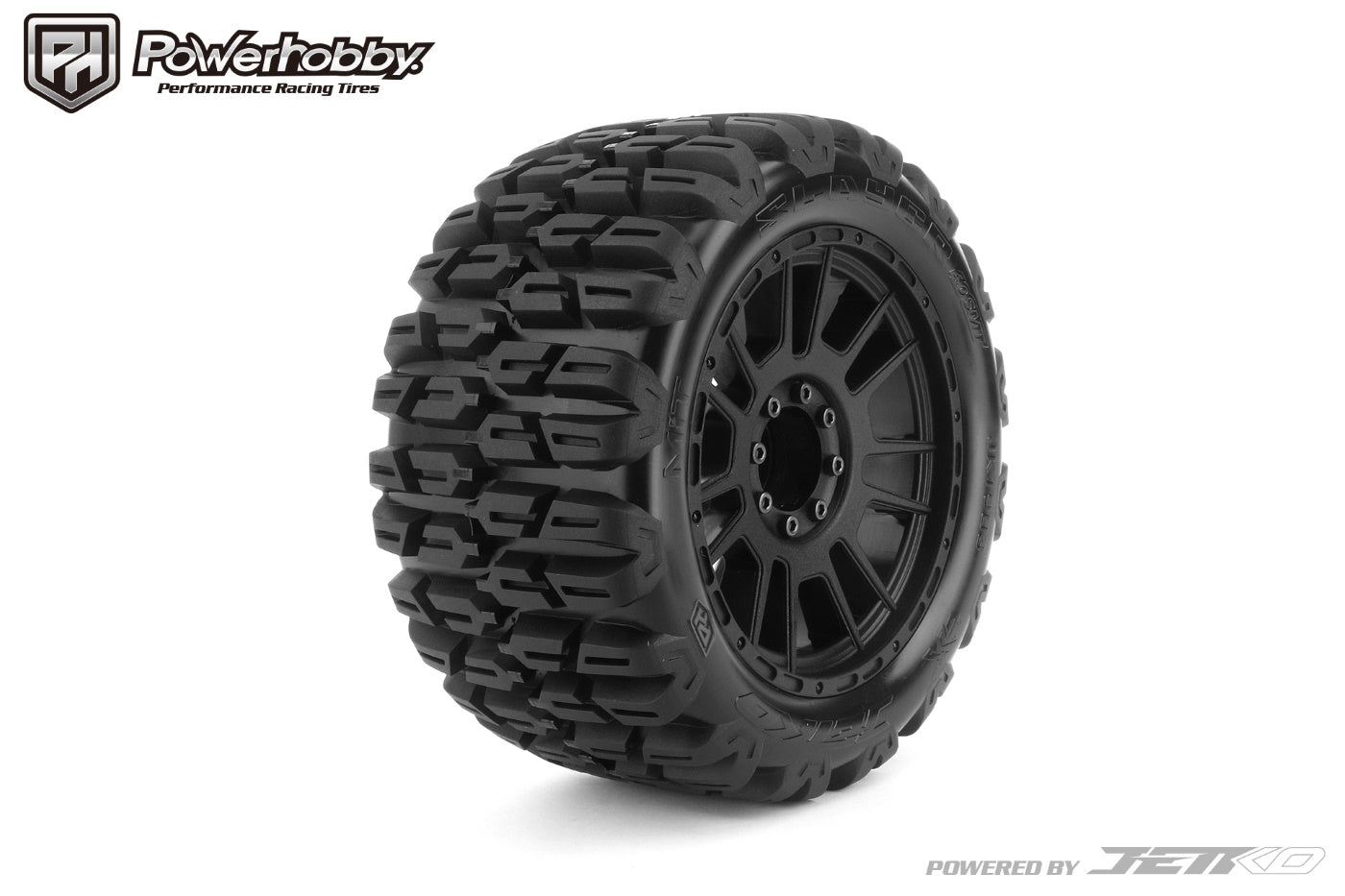 Powerhobby 1/8 MT 4.0 Slayer Belted Mounted Tires (2) 17MM - PowerHobby