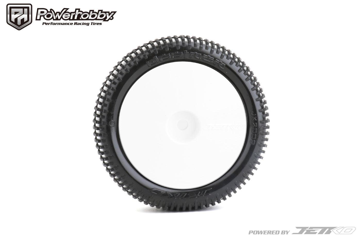 Powerhobby Desirer 1/10 4WD Front Buggy Clay Tires Mound White Ultra Soft.