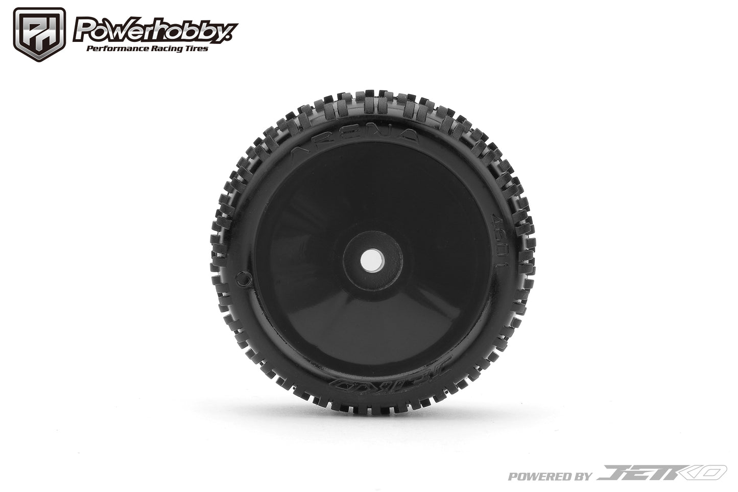 Powerhobby Arena Front Carpet Mini-B Tires Mounted 8mm Black Hard - PowerHobby
