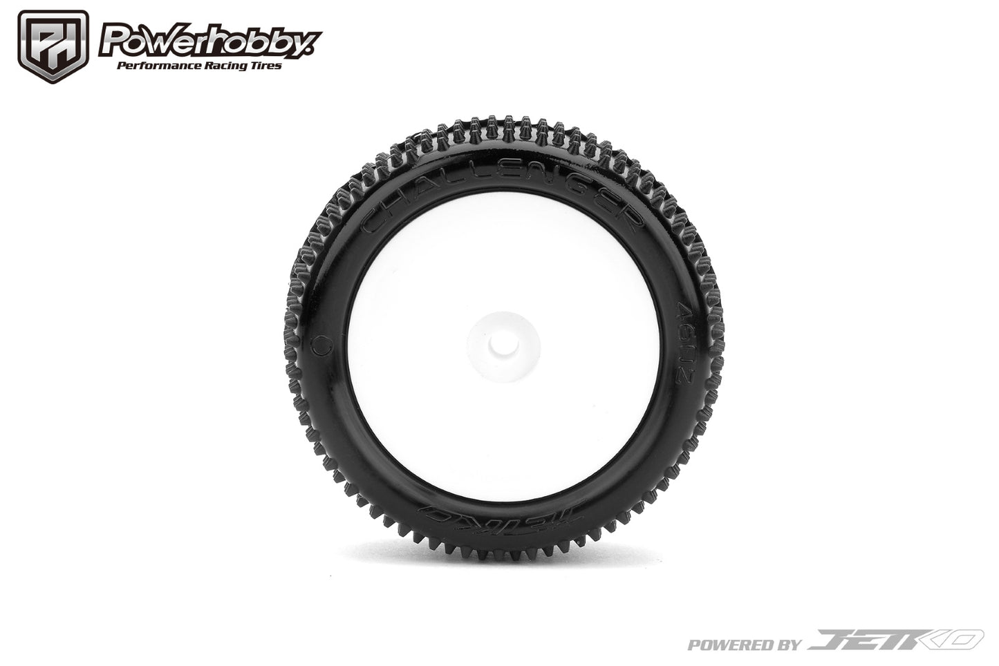 Powerhobby Challenger Rear Carpet Mini-B Tires Mounted 8mm White Soft - PowerHobby