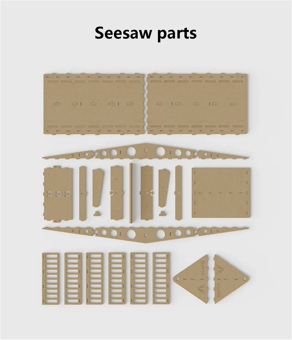 High Density RC Crawler Wood Small Tilting Bridge 1/24 1/18 - PowerHobby