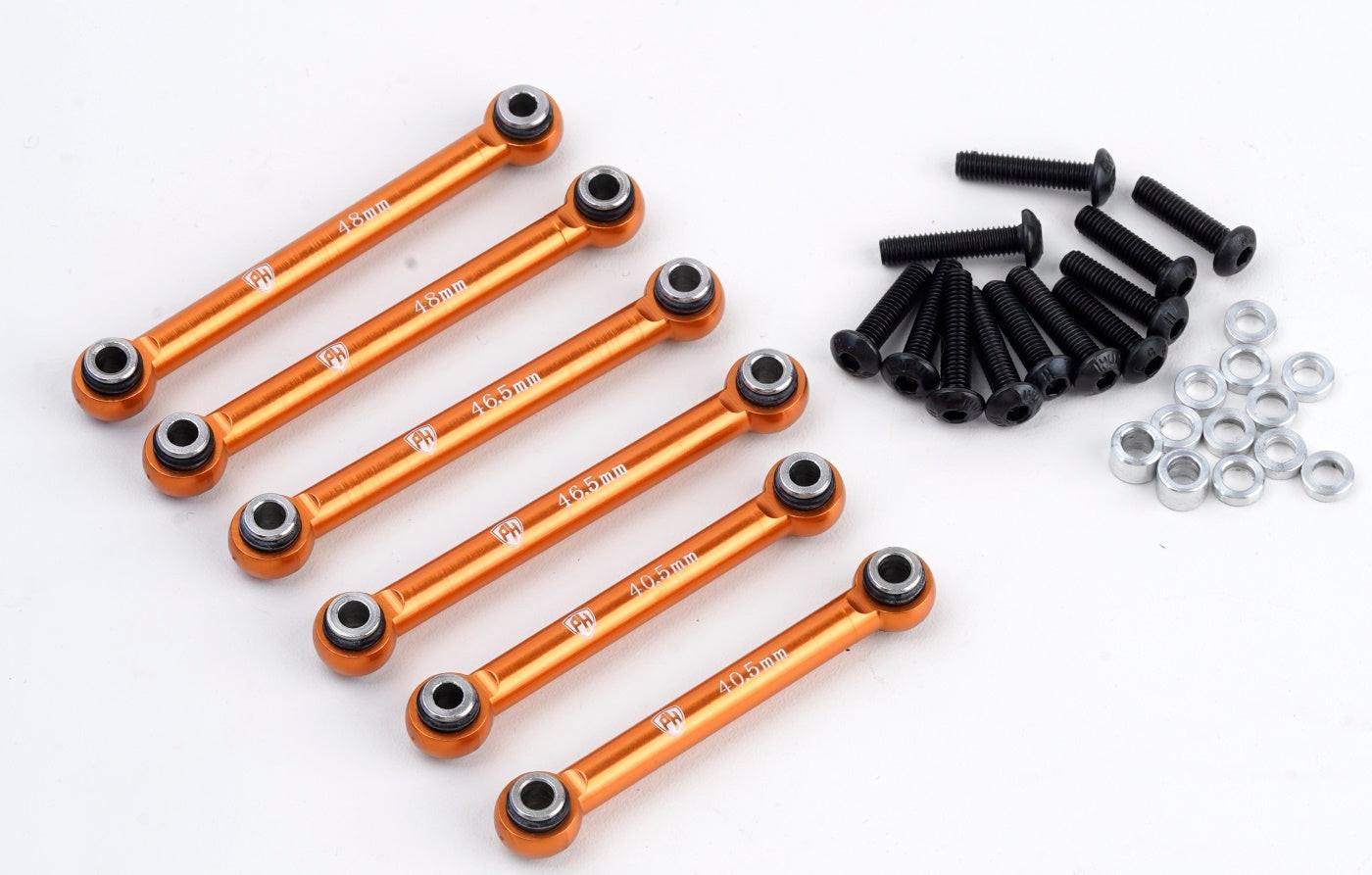 Powerhobby Aluminum Tie Rod Set Hpi RS4 Sport 3 Orange - PowerHobby