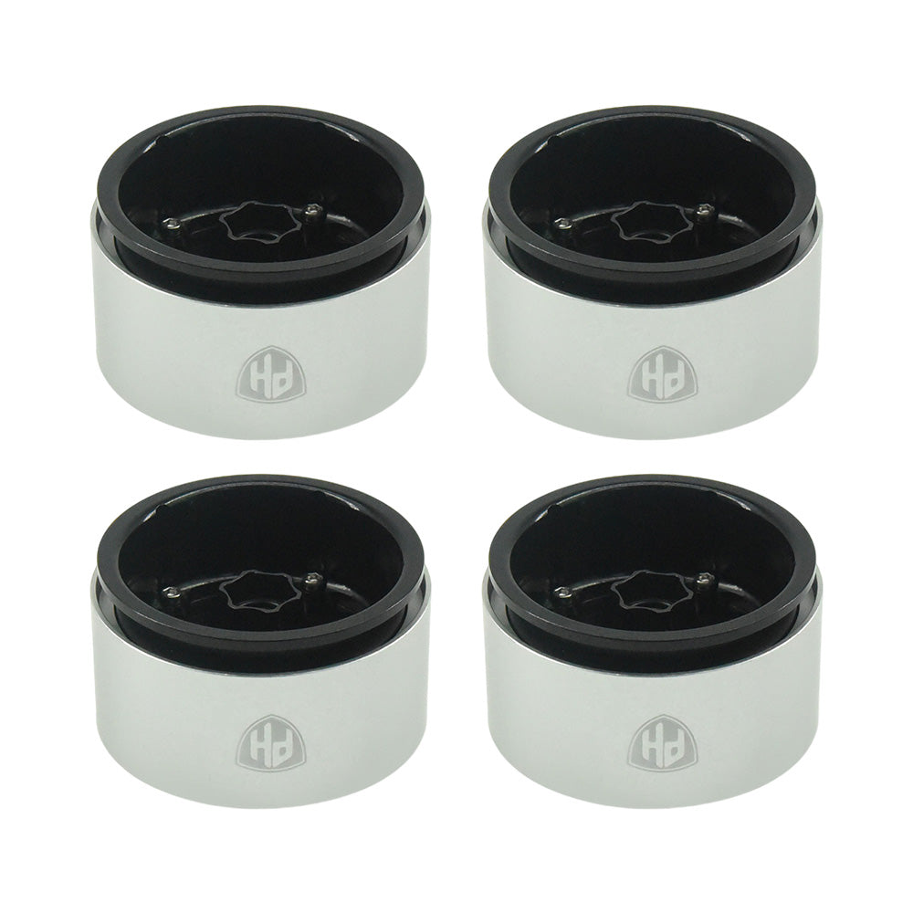 Powerhobby Aluminum 2.2" Beadlock Wheels Black (4) 1/10 Rock Crawler - PowerHobby