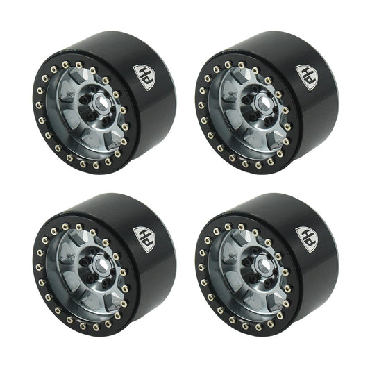 Powerhobby Aluminum 2.2" Beadlock Wheels (4) 1/10 Rock Crawler - PowerHobby