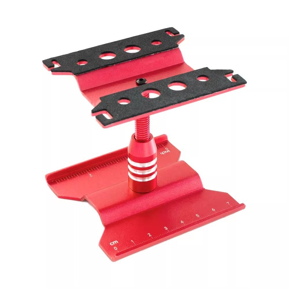 Powerhobby Aluminum RC Car Repair Work Stand Red FOR SCX24 TRX4M