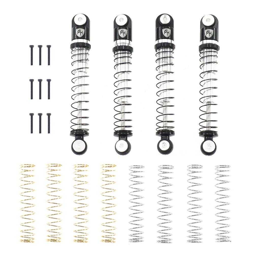 Powerhobby 43mm Aluminum Shocks Threaded (4) Axial 1/24 SCX24