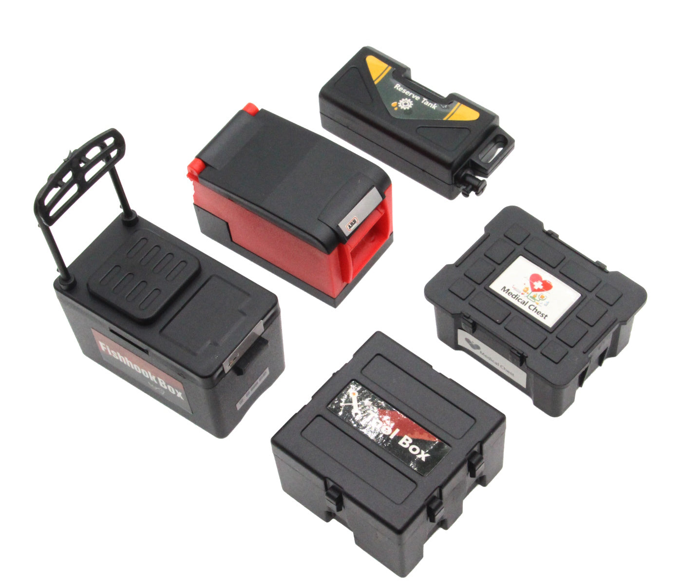 Powerhobby 5PC 1/10 Crawler Accessories Black - PowerHobby