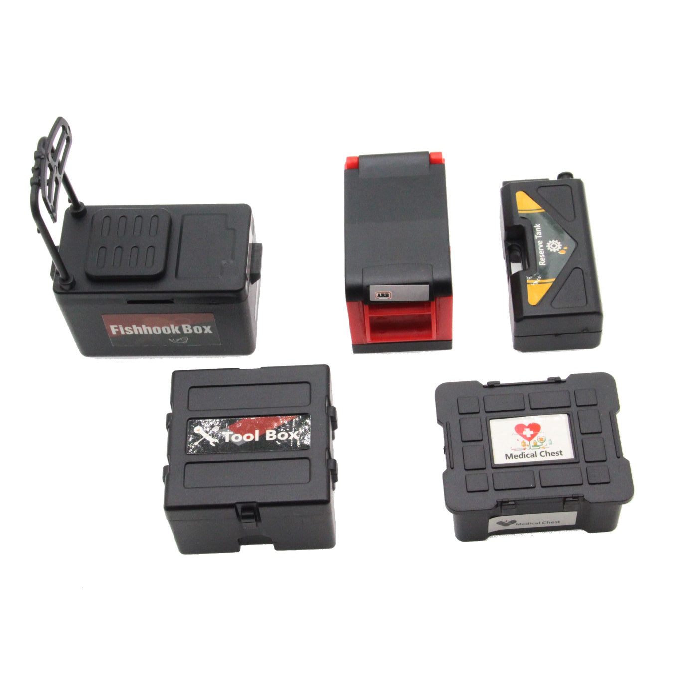 Powerhobby 5PC 1/10 Crawler Accessories Black - PowerHobby