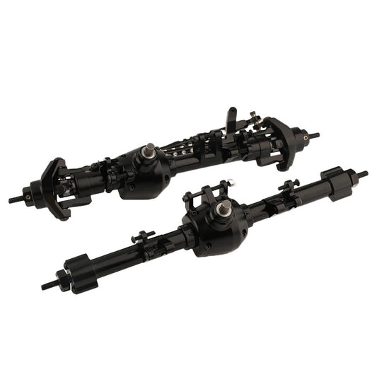 Complete Front And Rear Aluminum Axles Black Axial SCX6