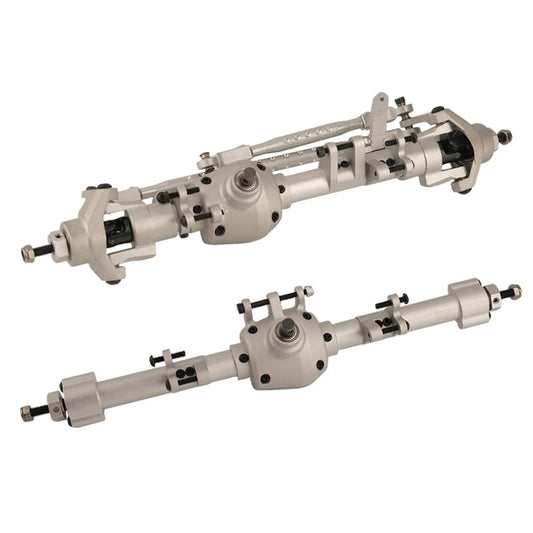 Complete Front And Rear Aluminum Axles Silver Axial SCX6