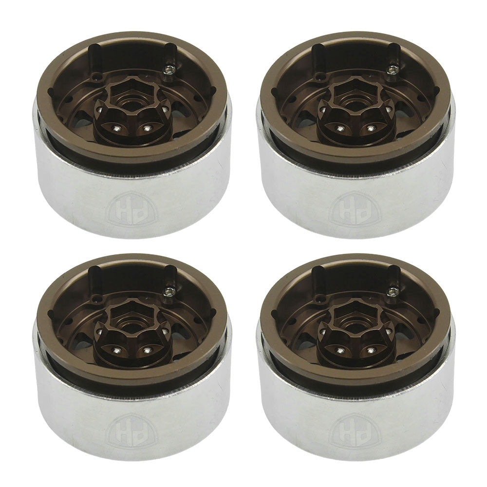 Powerhobby 1.9" 10MM Offset Aluminum Wheels Copper (4) 1/10 Crawler