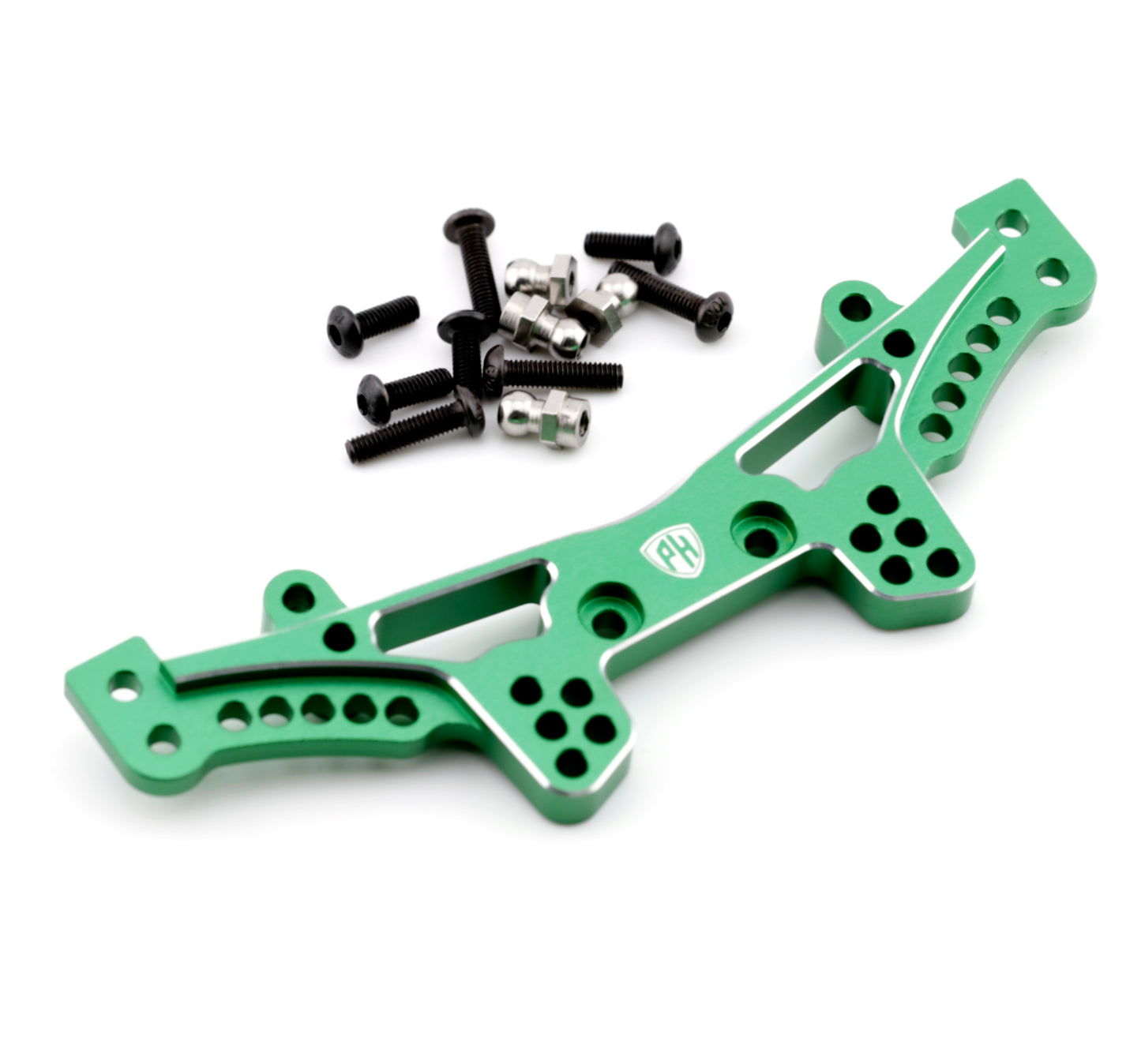 Powerhobby Aluminum Rear Damper Stay Green MST RMX 2.5