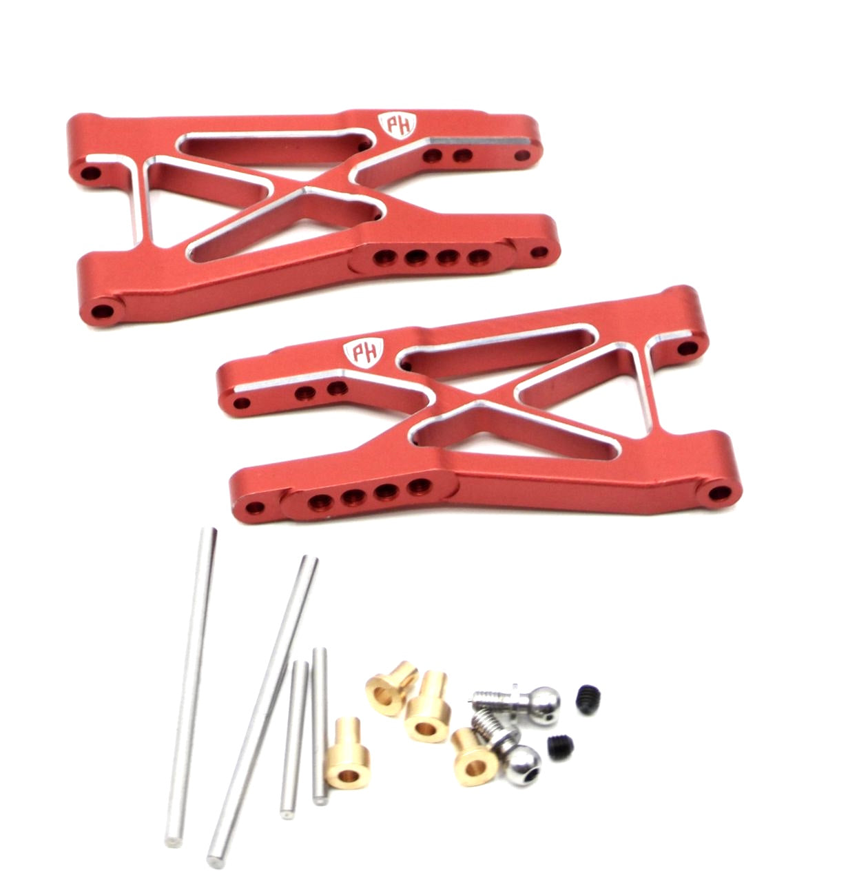 Powerhobby Aluminum Rear Lower Arms Red MST RMX 2.5