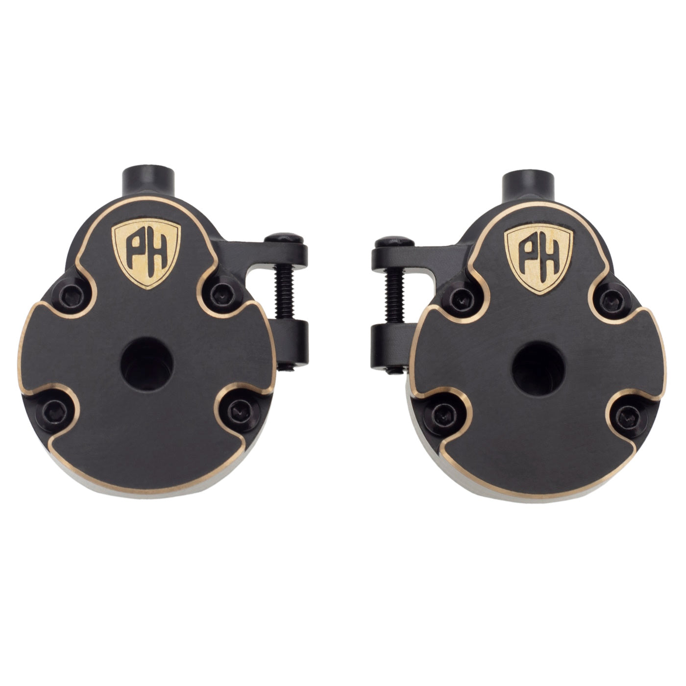 Powerhobby Brass Front Axle Portal Knuckle + Gear Cover Redcat