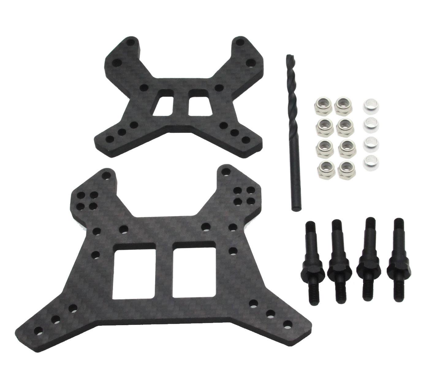 Aluminum Front & Rear Center Brace Mount Upgrade For Arrma 6S 1/8 & 1/7 Models - Replaces ARA320500 (Kraton, Outcast, Mojave, Infraction, Etc.) - View #3