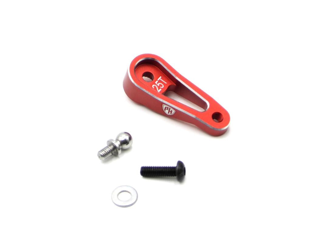 Powerhobby Aluminum 25T Servo Horn Red MST RMX 2.5 | PowerHobby