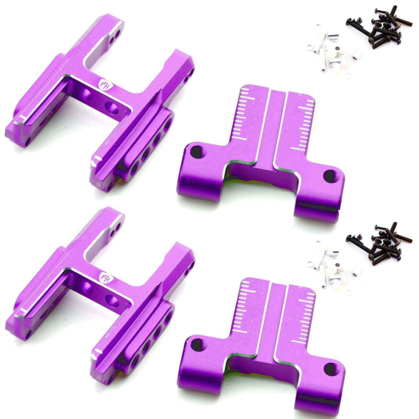 Powerhobby Aluminum Rear Suspension Adjustable Arms Purple MST RMX