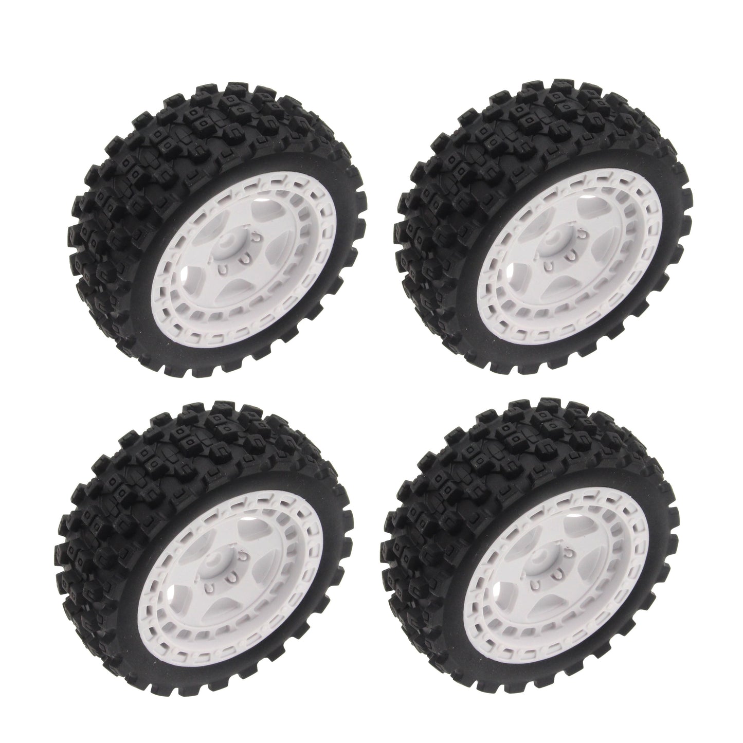 Mounte Tires / Wheels (4) Arrma Typhon Grom White
