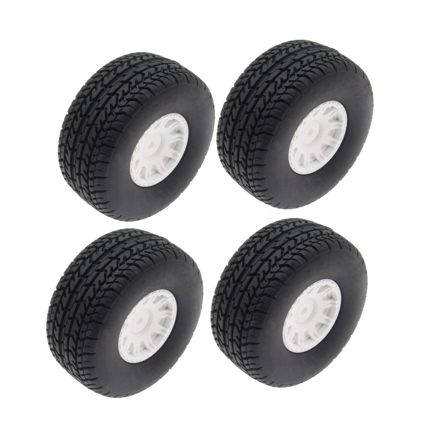 Mounte Tires / Wheels (4) Arrma Grom Granite White