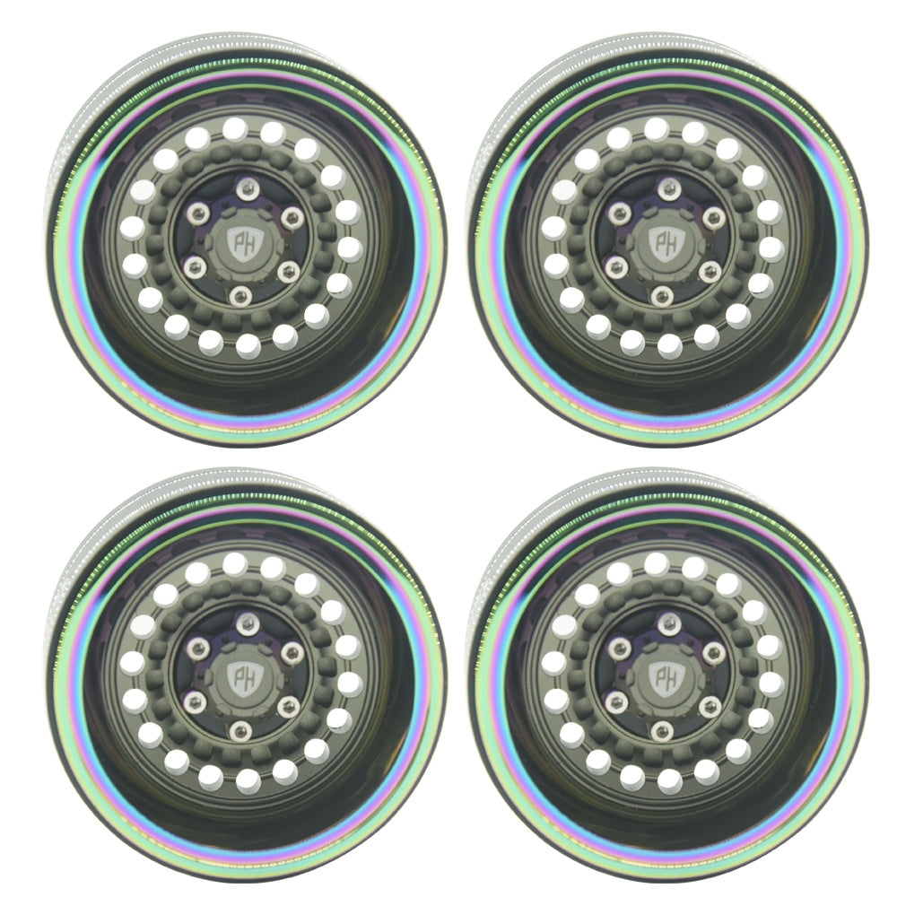 Powerhobby 1.9" Aluminum Wheels Grey (4) 1/10 Rock Crawler