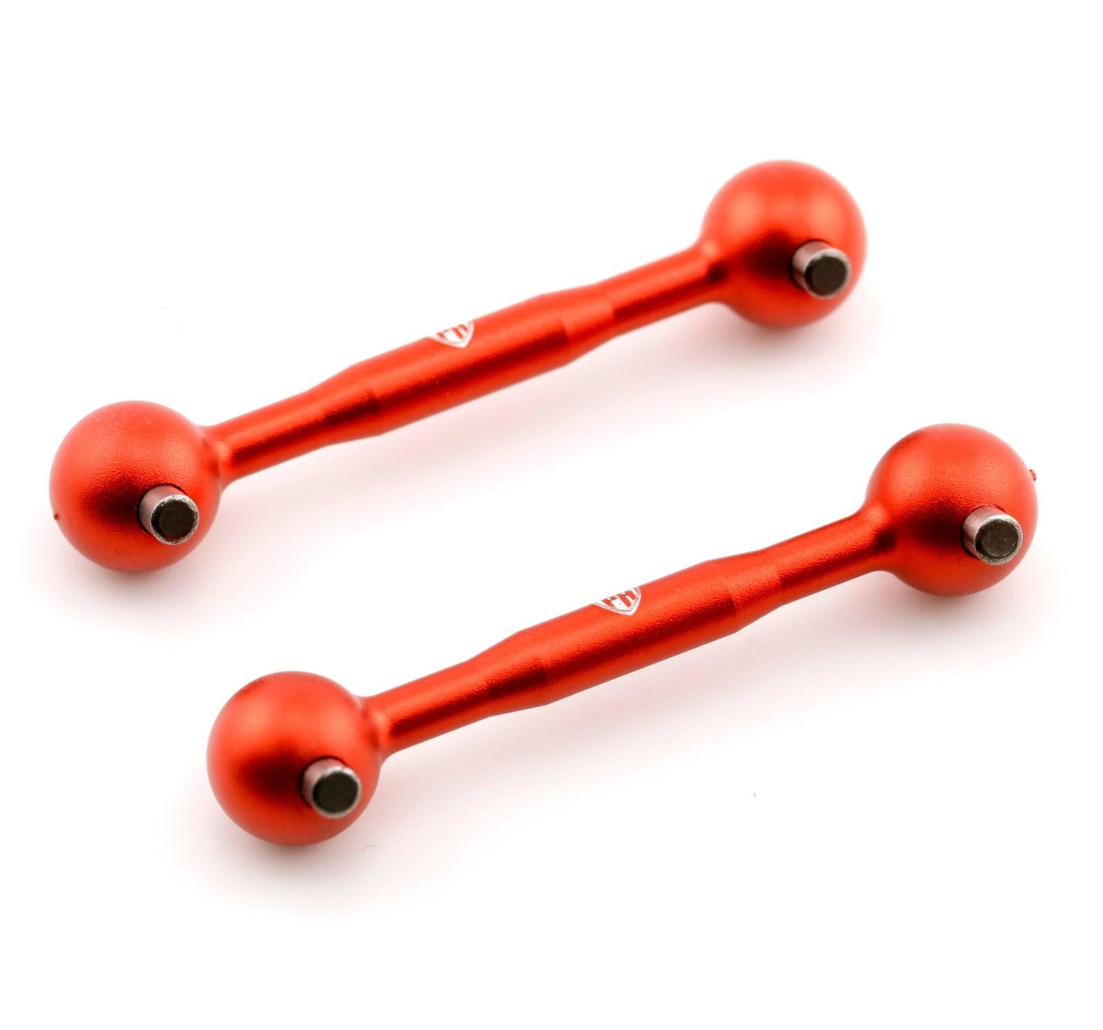 Powerhobby Aluminum Front / Rear Drive Shaft Red Fazer Kyosho