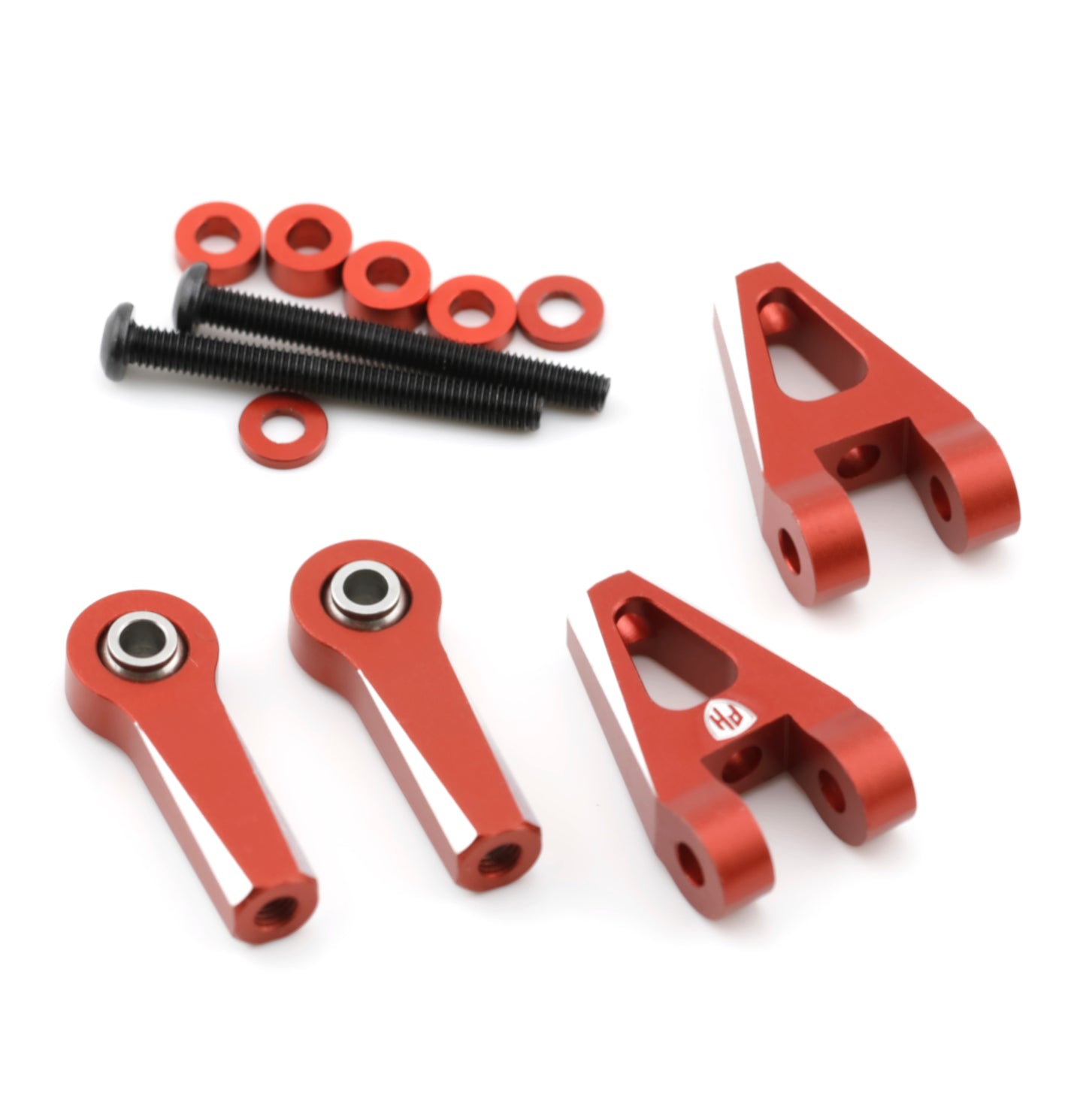 Powerhobby Aluminum Rear Upper Arms Set Red Kyosho 1/10 Fazer Mk2