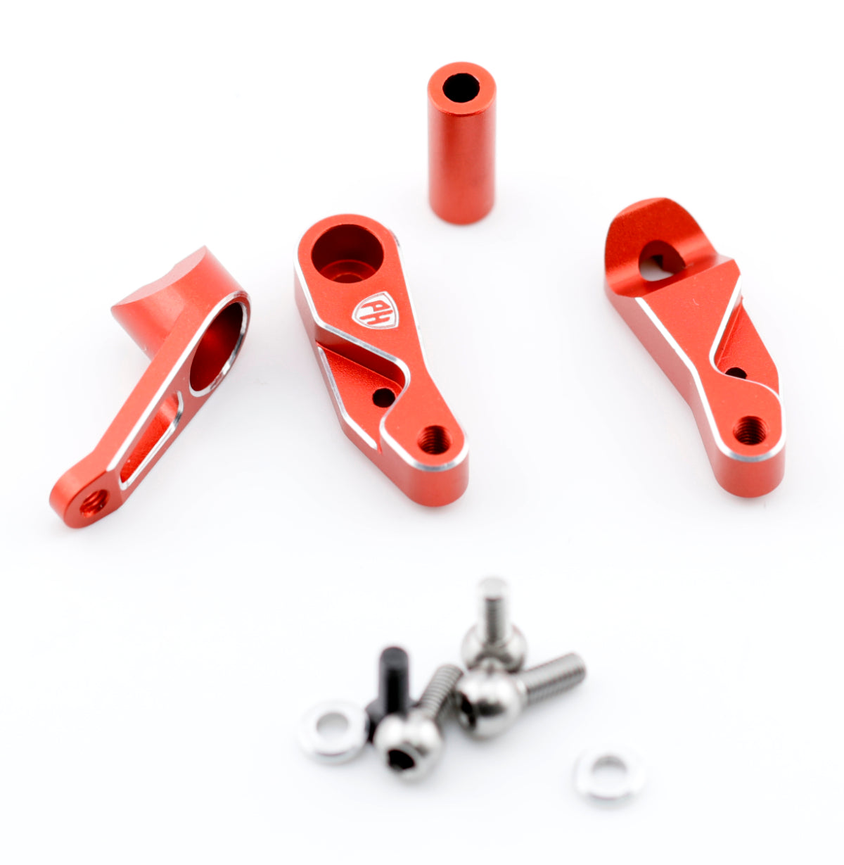 Powerhobby Aluminum Servo Saver Bellcrank Red Kyosho Fazer MK2 / Mad Van VE