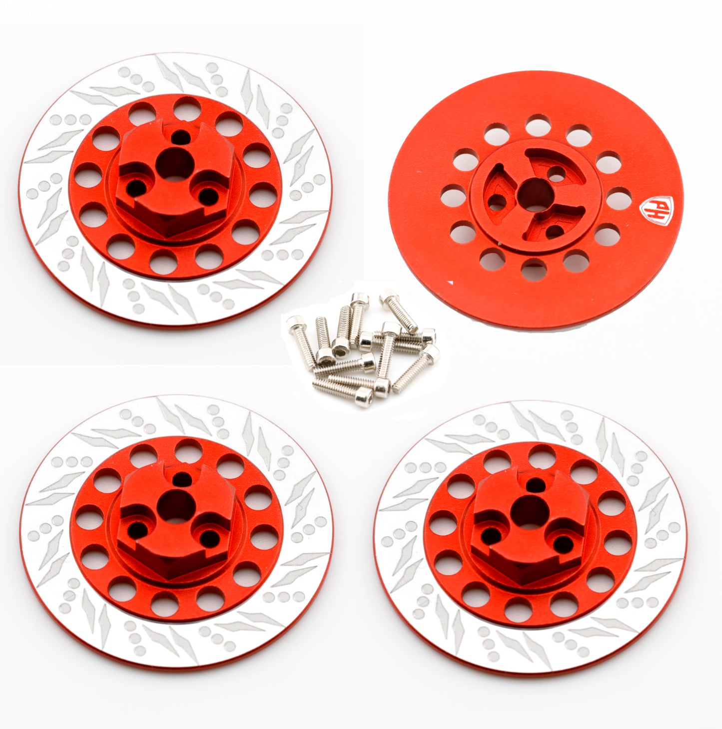 Powerhobby Dummy Disc Brake Hex Red FOR Kyosho Fazer