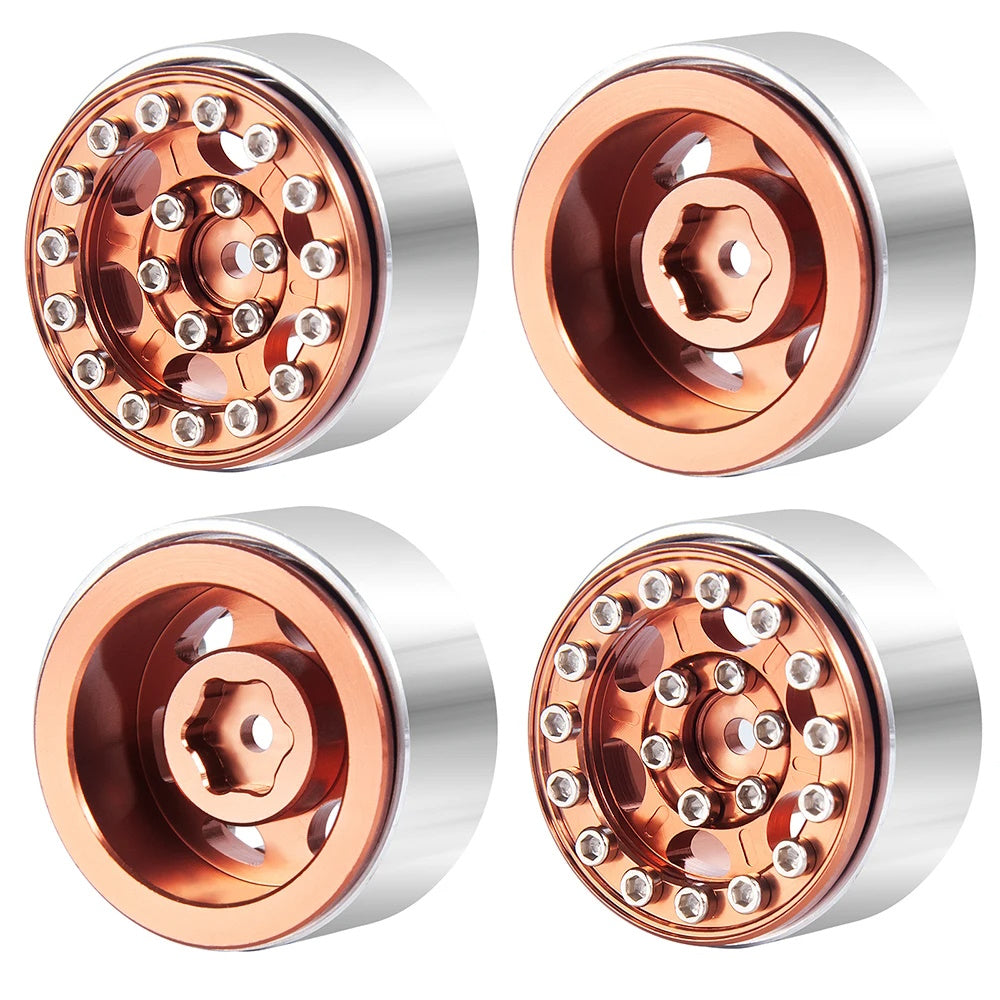 Powerhobby 1.0" Beadlock Wheels Bronze (4) 1/24 Rock Crawler