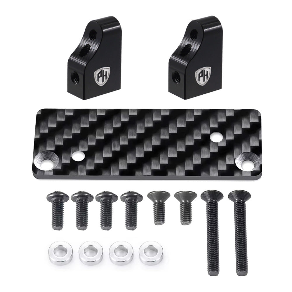 Powerhobby Aluminum / Carbon Fiber Servo Mount Fixed Bracket Tamiya Clod Buster