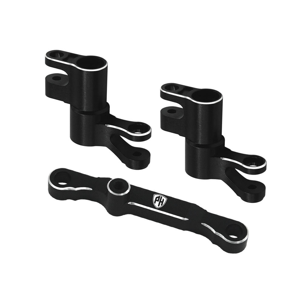 Powerhobby 7075 Aluminum Steering / Bellcrank Black FOR Traxxas Mini Maxx