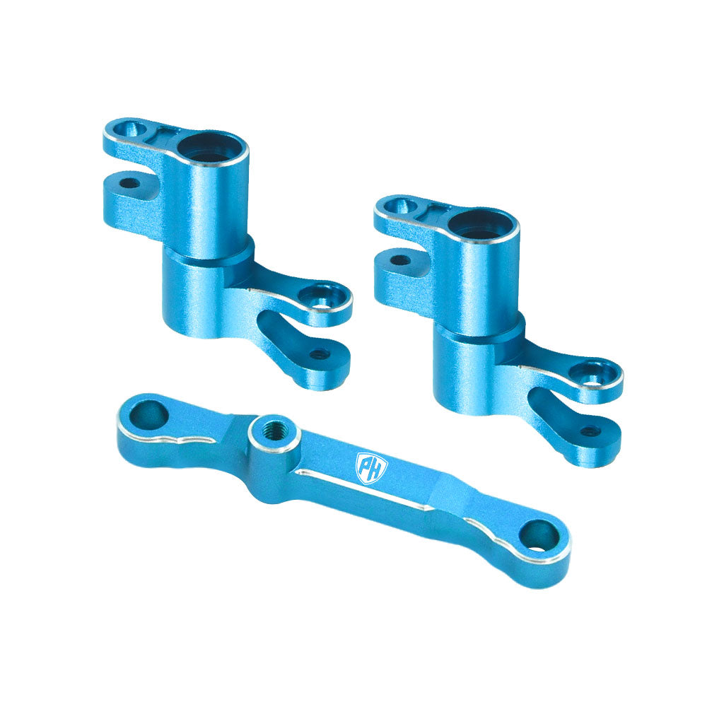 Powerhobby 7075 Aluminum Steering / Bellcrank Blue FOR Traxxas Mini Maxx