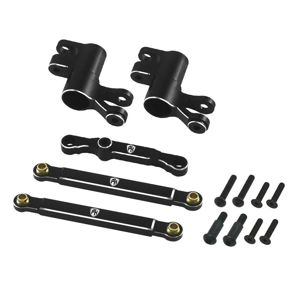 Powerhobby 7075 Aluminum Steering / Bellcrank Set Black FOR