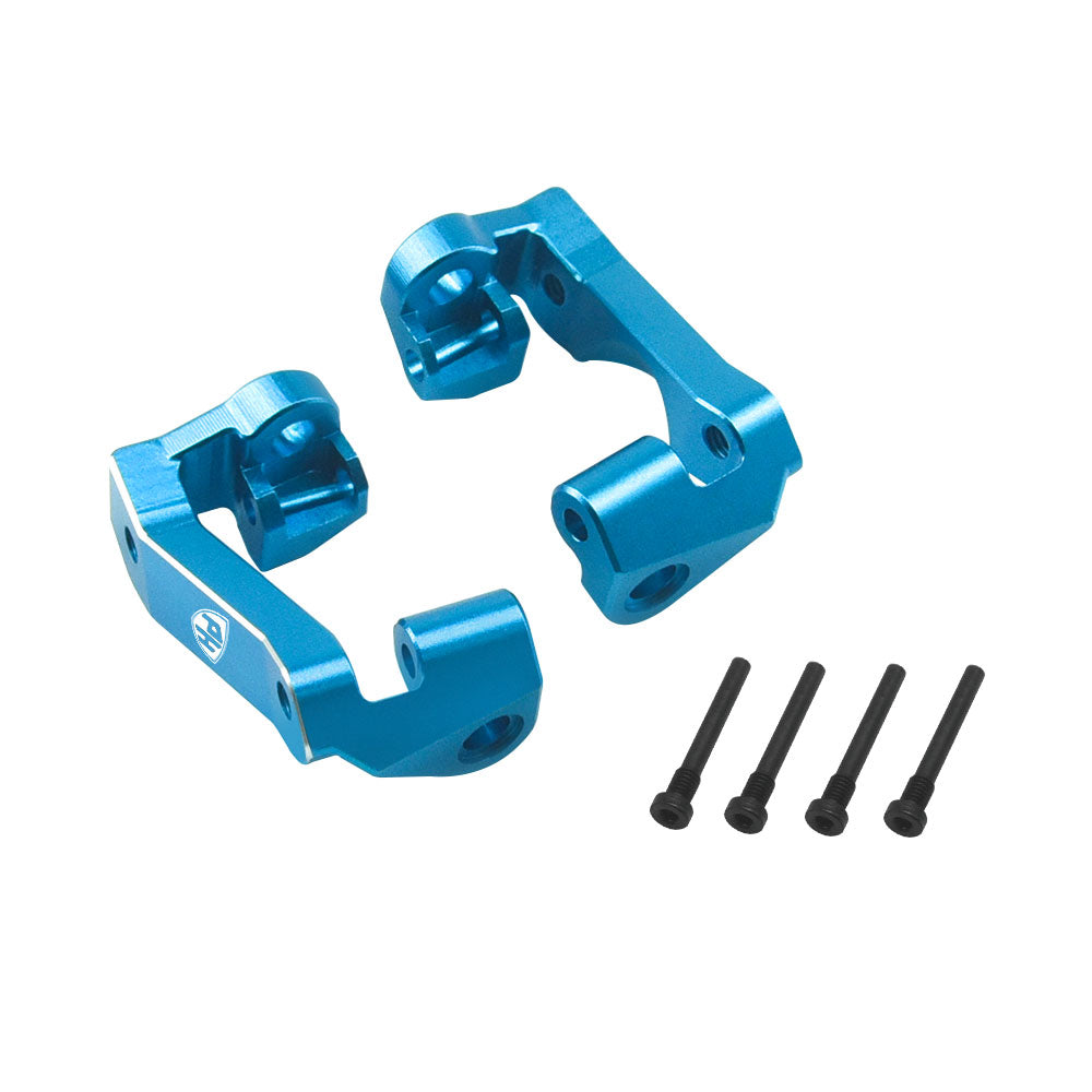 Powerhobby 7075 Aluminum Front C Hub / Knuckle Arms Blue FOR Traxxas Mini Maxx