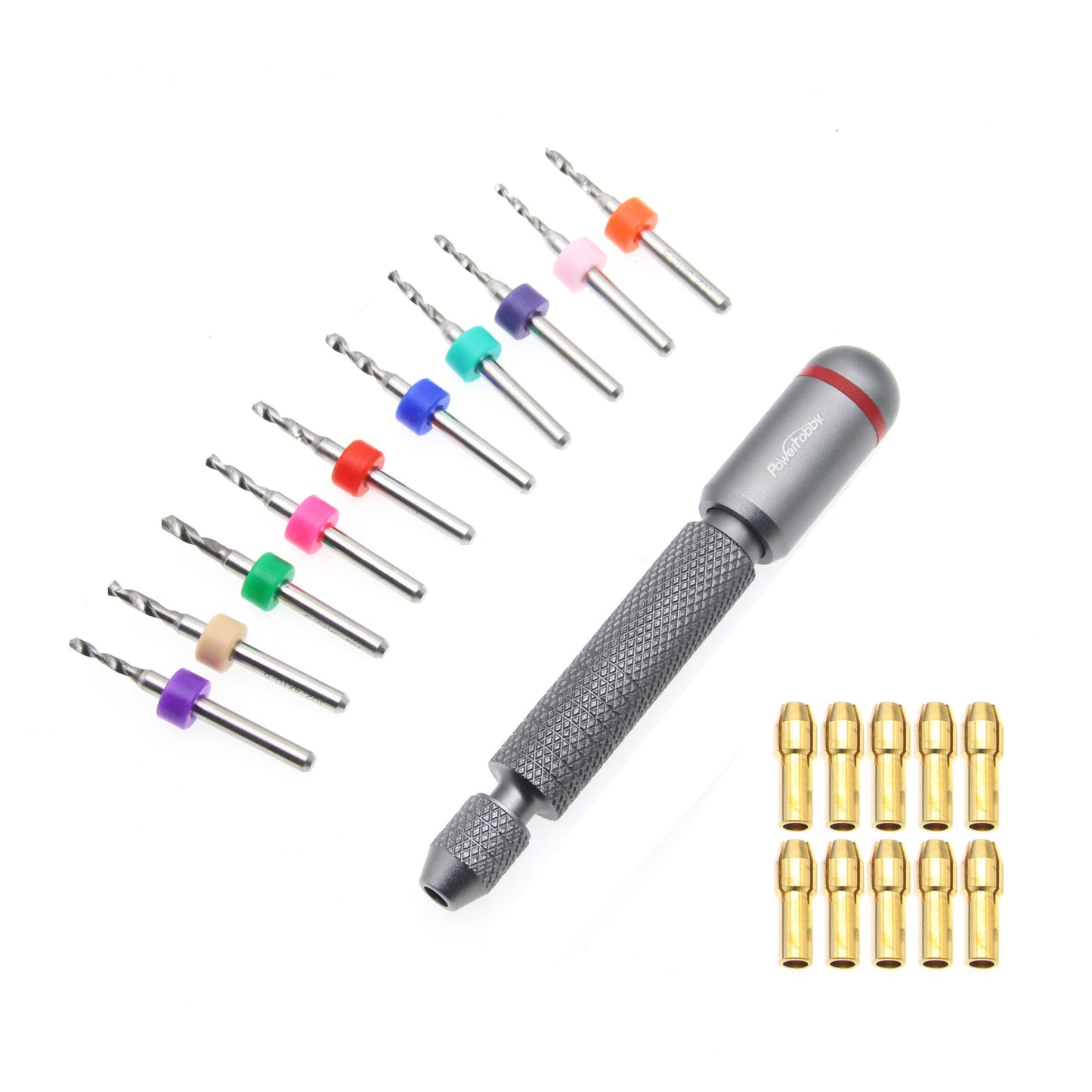 Powerhobby Had Dril w Bits Mini Twist Drill Bit