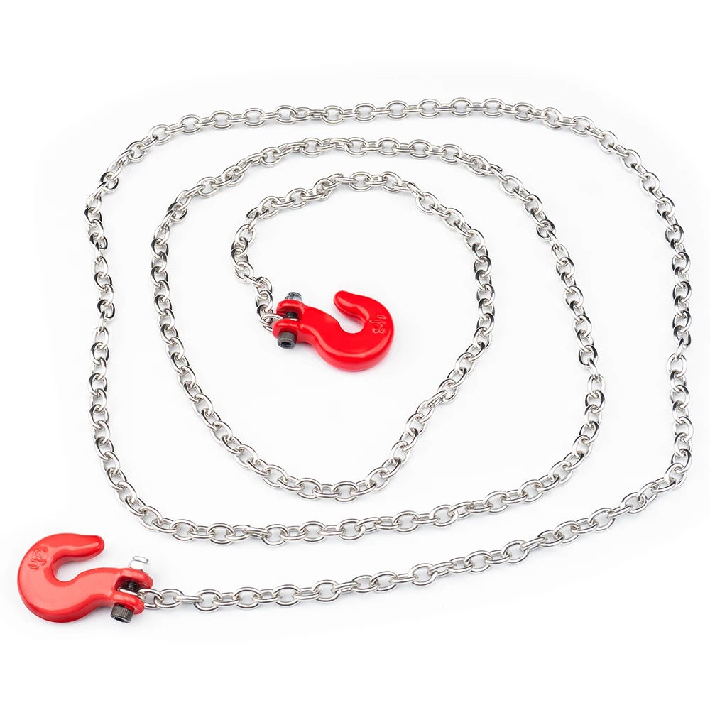 Powerhobby Metal Chain Trailer Tow Shackle Hook Axial SCX6