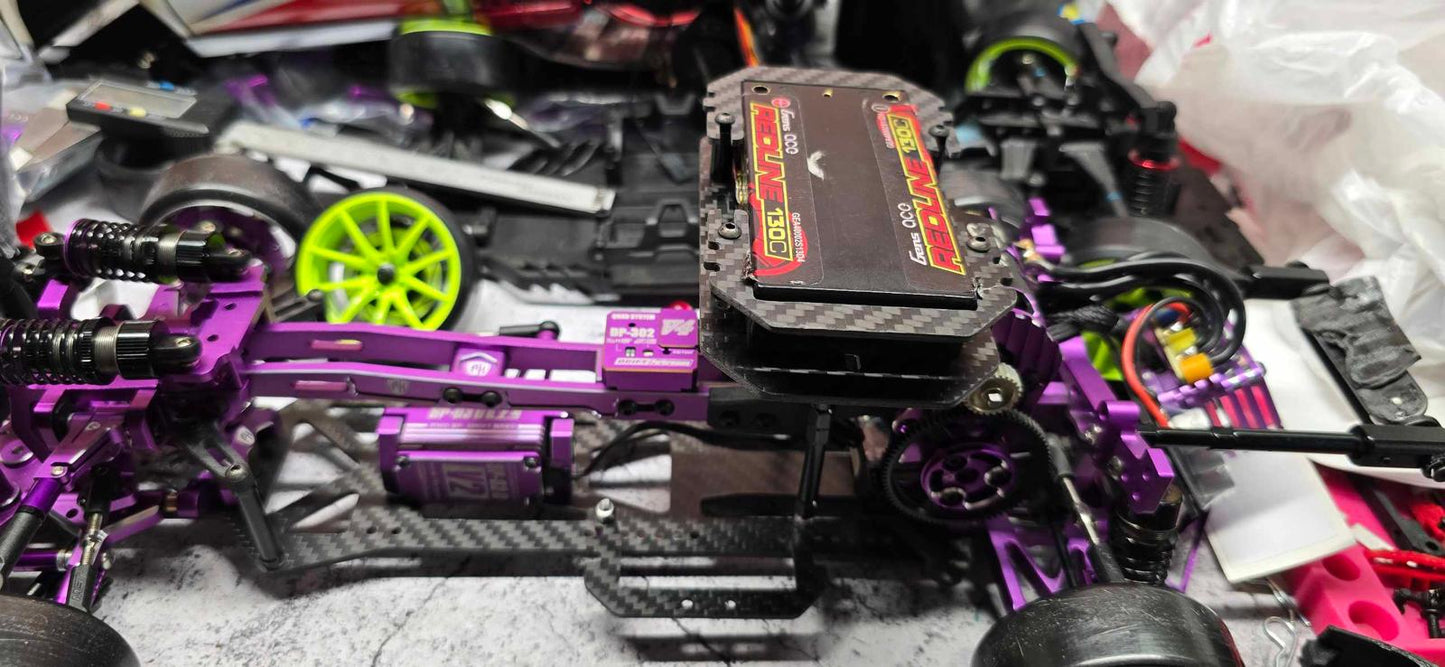 Powerhobby Carbon Fiber Adjustable Battery Tray MST RMX / FXX / FRX Yokomo