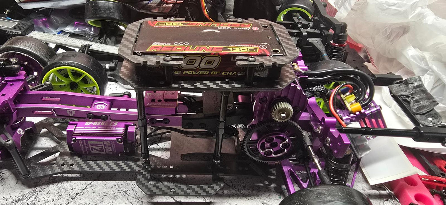 Powerhobby Carbon Fiber Adjustable Battery Tray MST RMX / FXX / FRX Yokomo