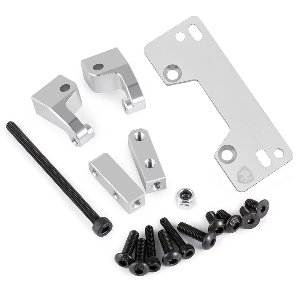 Powerhobby Aluminum Servo Mount Bracket Silver Axial SCX10