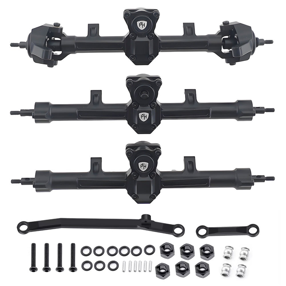 Powerhobby Aluminum Front / Middle / Rear Axles Axial SCX24