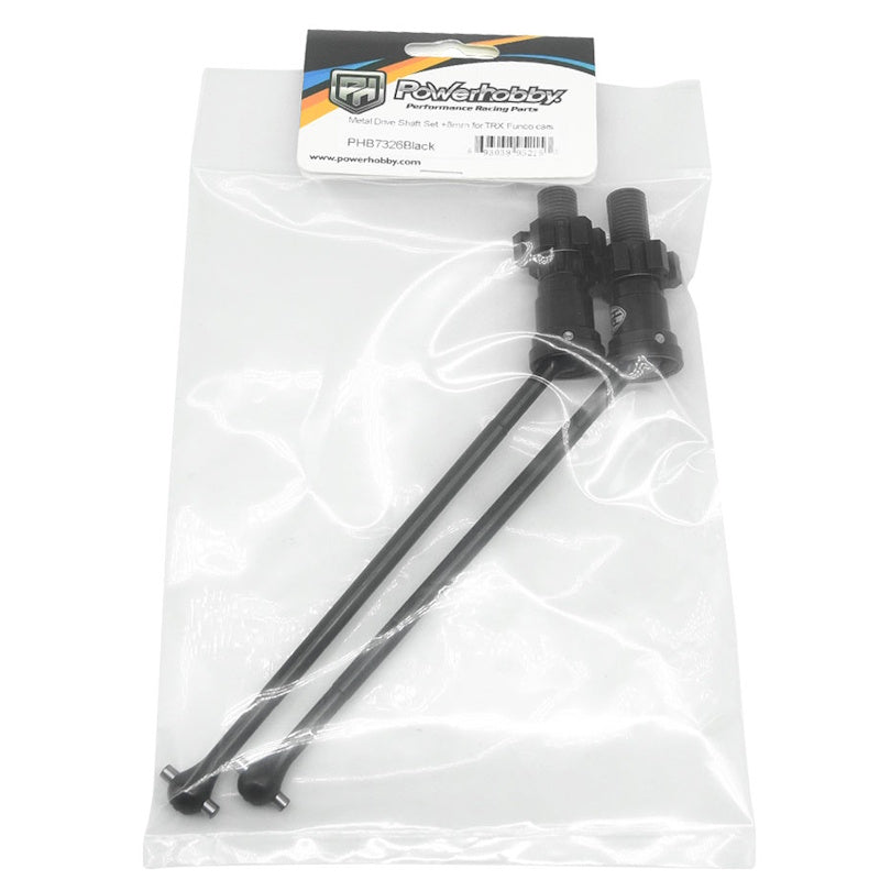 Powerhobby Metal Shaft Set +8mm Black For Traxxas Funco