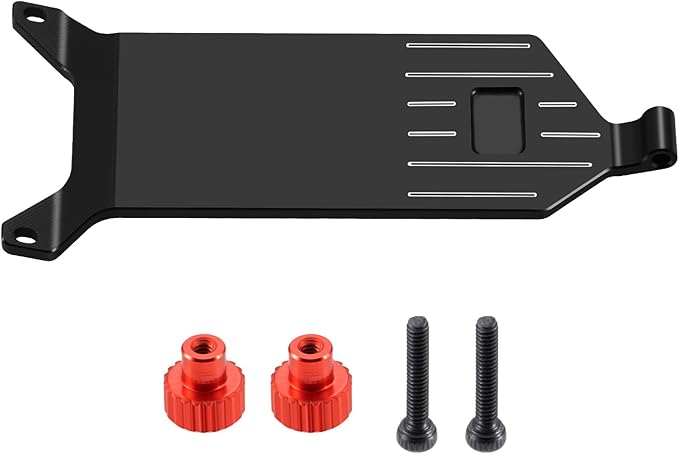 Powerhobby Losi Micro-B Aluminum Receiver Mounting Plate Black