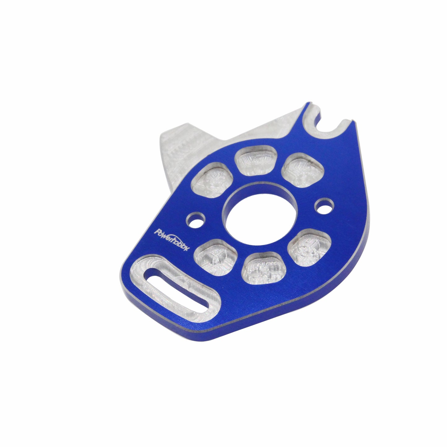 Powerhobby Aluminum Motor Plate BLUE FOR Traxxas 6890 Slash / Stampede 4x4