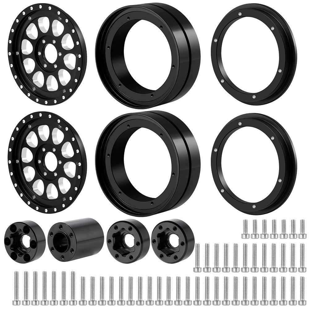 Powerhobby Beadlock 2.2" Dual Wheels / Rims 1/10 Rock Crawler